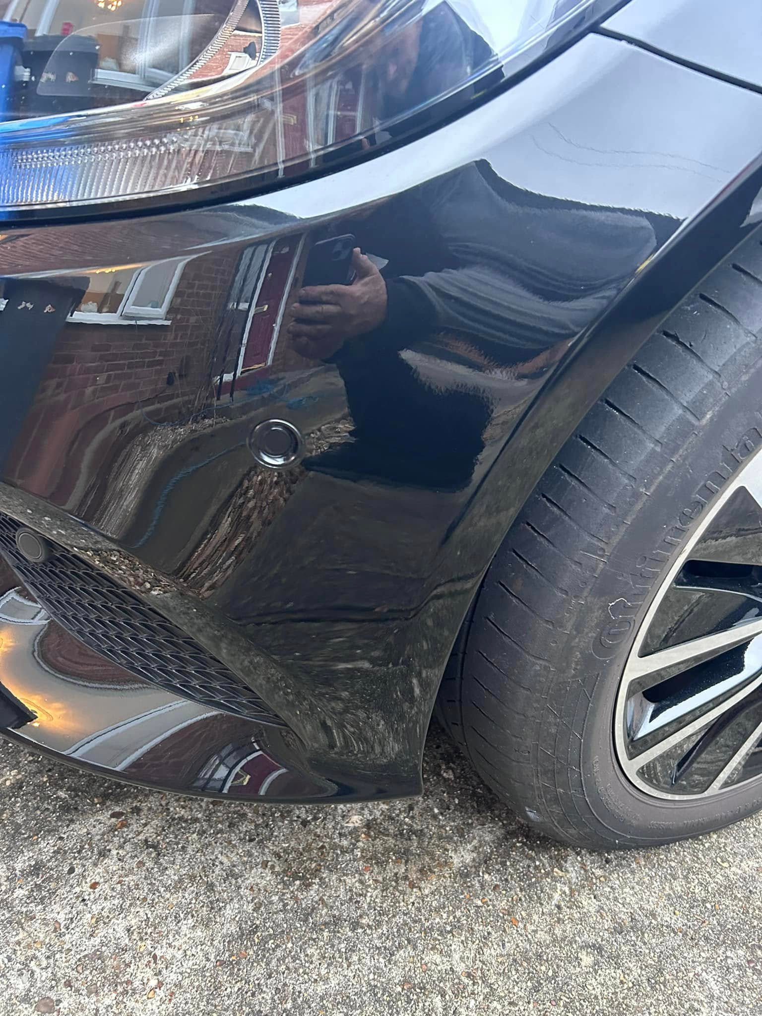 Bumper repair example near Felixstowe