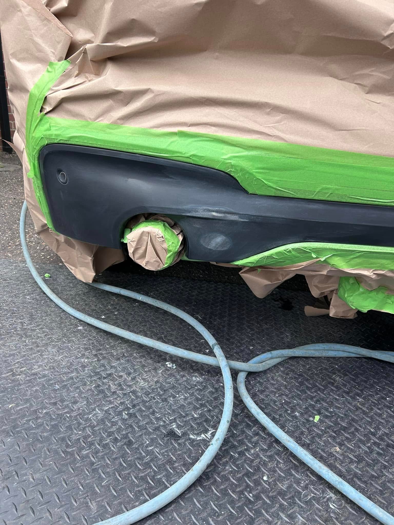 Bumper scuff repair example in Ipswich