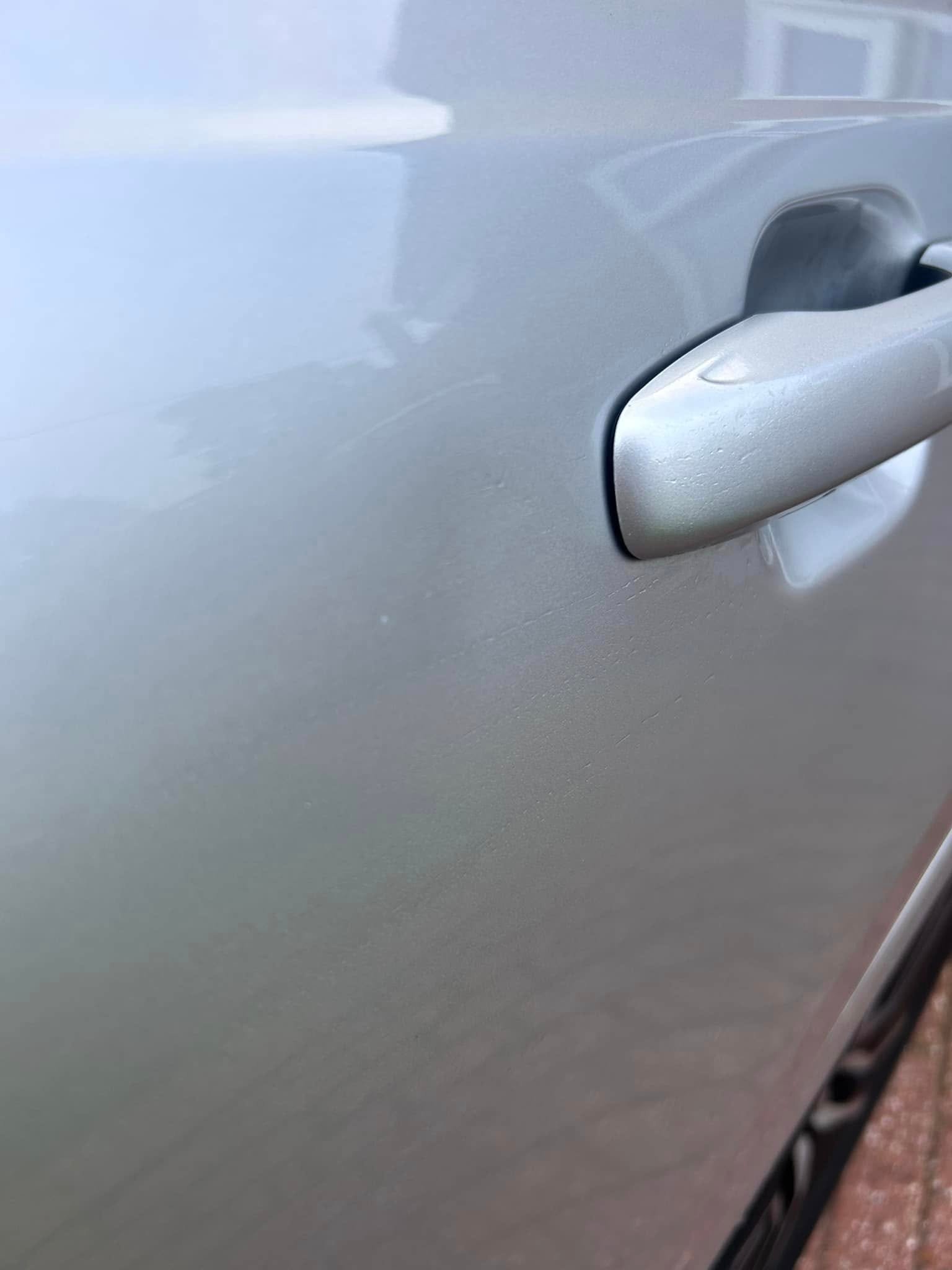 After: repaired accident/dent finish