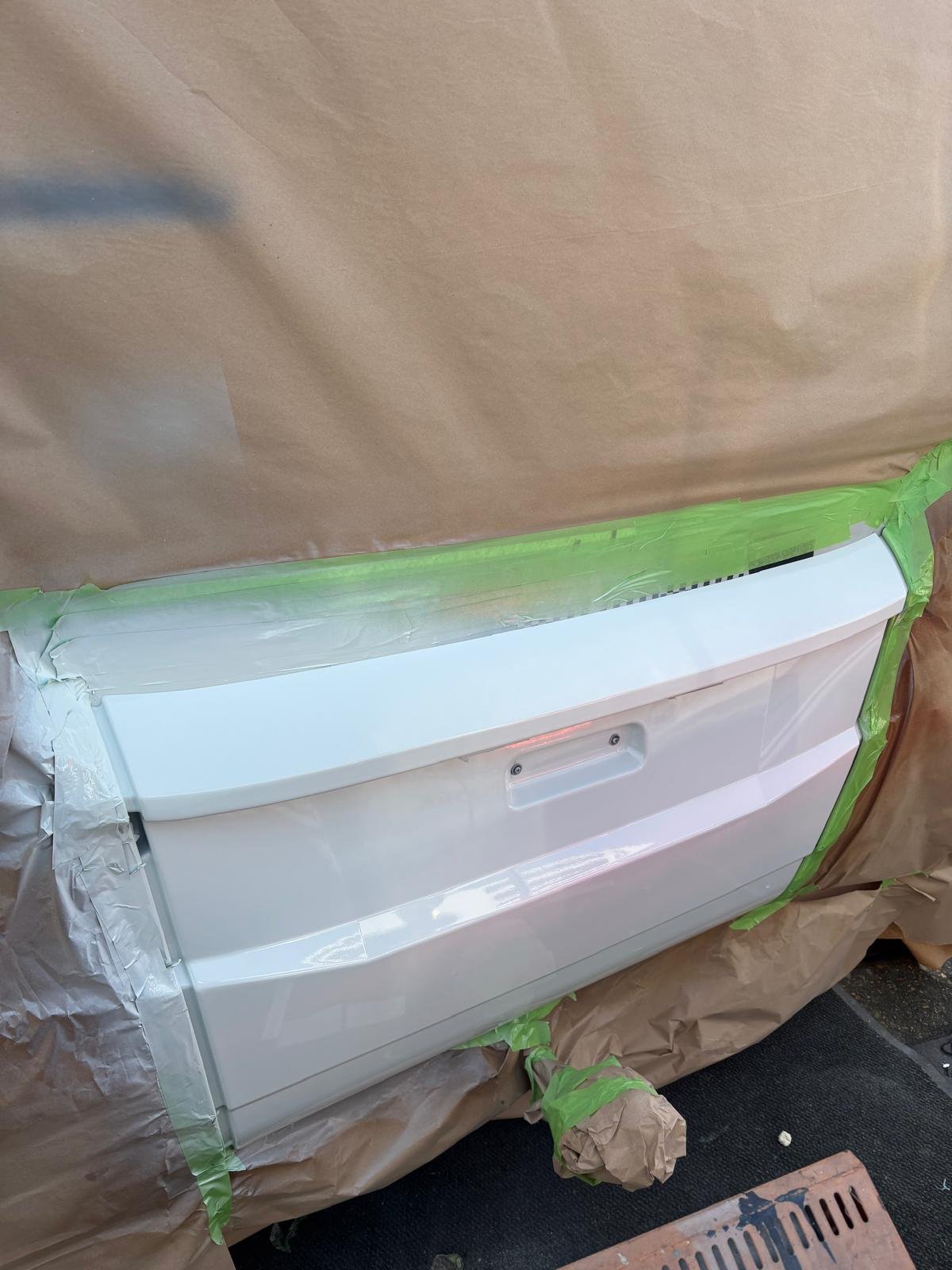 Motorhome and caravan repair finish example